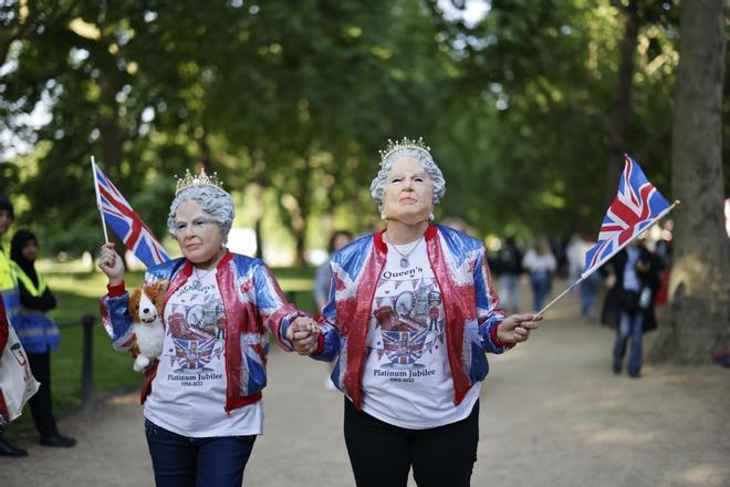 Londres se vuelca con el Jubileo de Platino de Isabel II