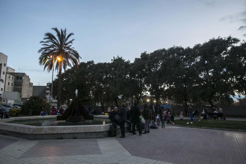 Oscuridad en el parque de San Blas