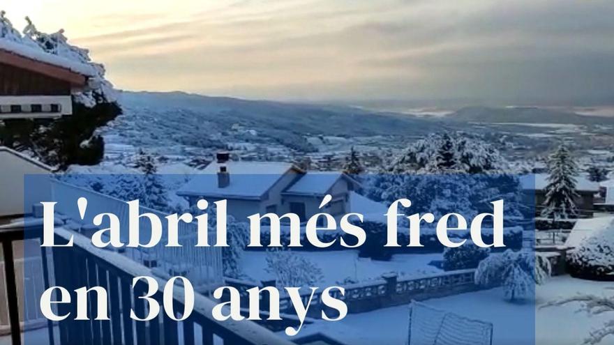 L'abril més fred en 30 anys a Catalunya