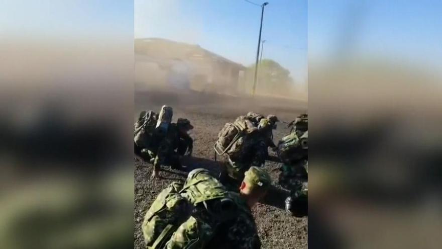 Así sorprendió el fuerte terremoto a soldados en Cali, Colombia