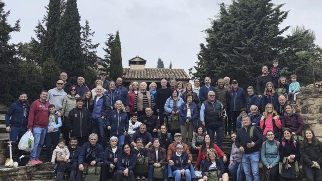 La amenaza de lluvia no impidió subir al santuario.