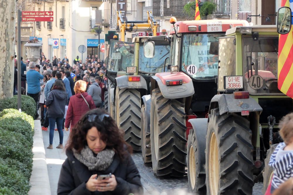 Concentració i tractorada a Figueres