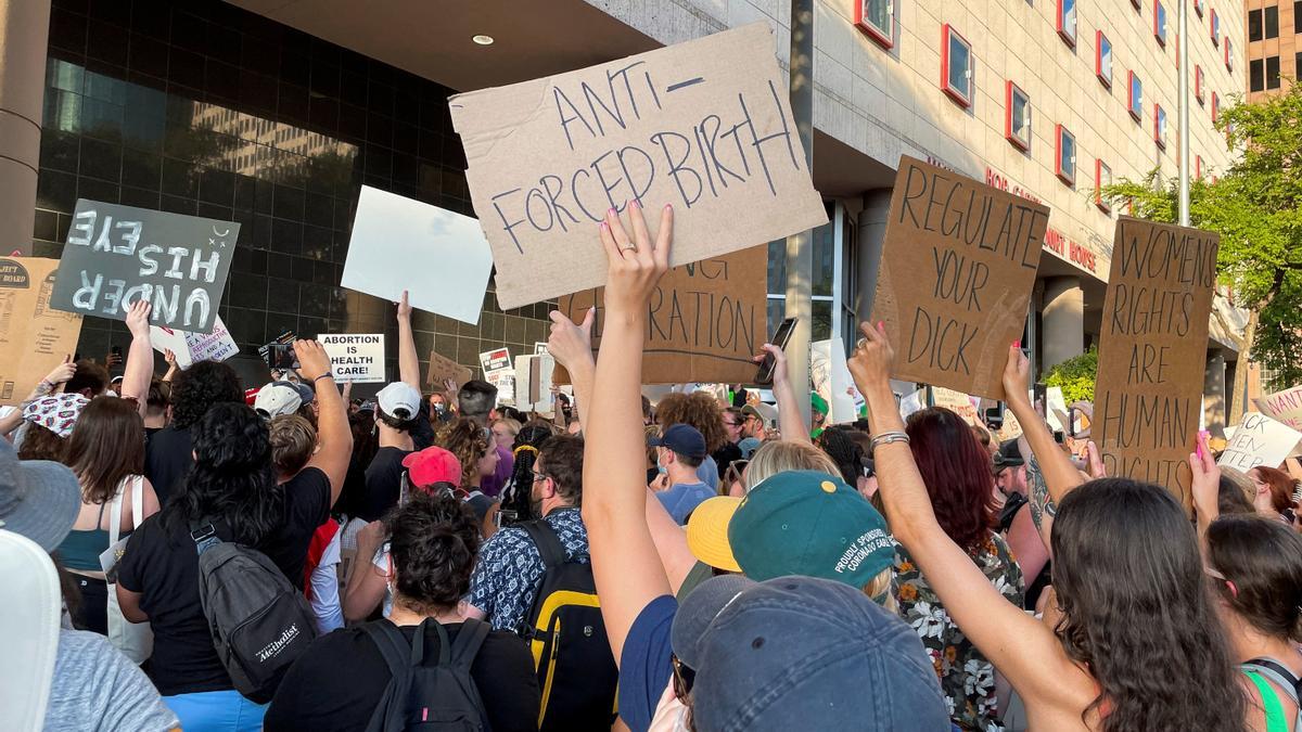 Protestas contra la prohibición del aborto en Texas.