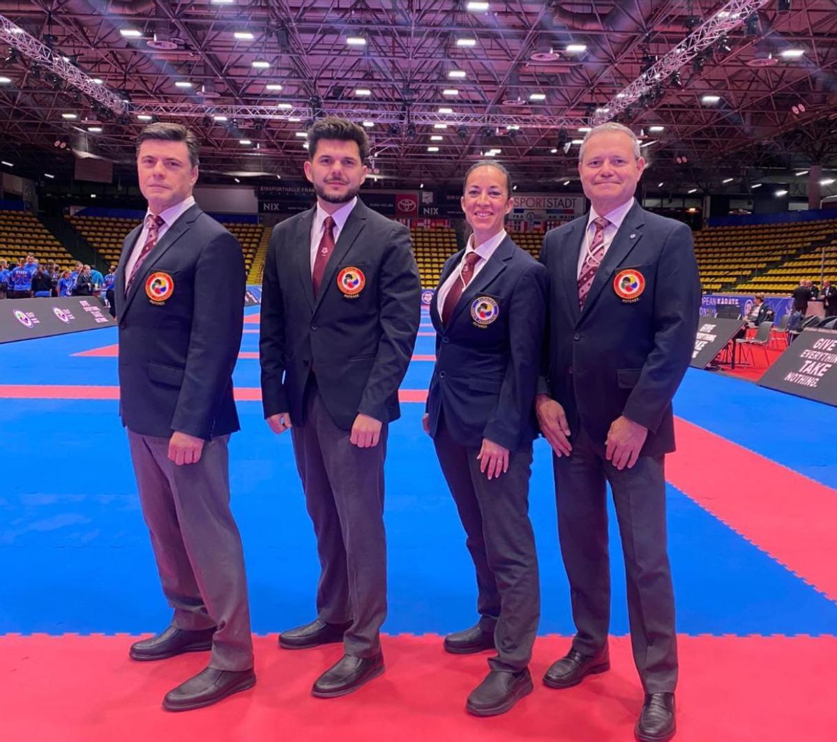 La presencia valenciana también tuvo protagonismo en el área técnica y arbitral con Antonio Miguel Verdú y Cecilia Gómez, seleccionada para arbitrar las finales de kata del campeonato.