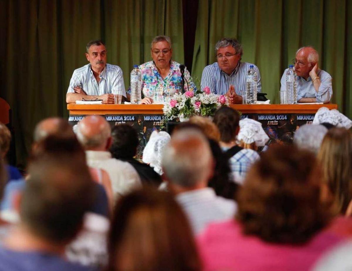 Félix Agustín Rodríguez, Pepa Sanz, Román Antonio Álvarez y José Manuel Feito.