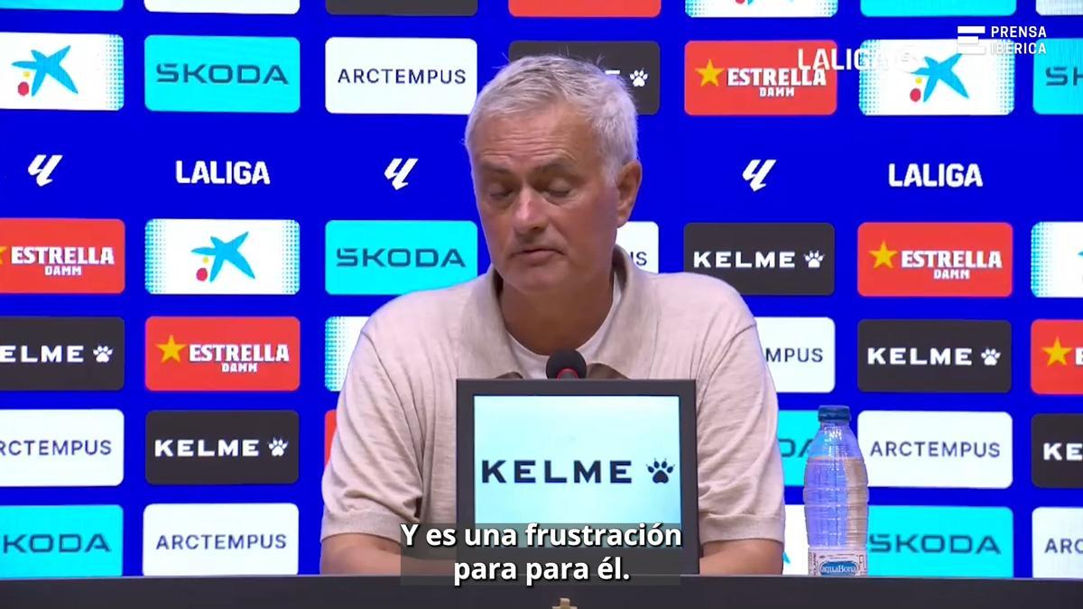 Mourinho denuncia el "bullying" a Vinícius de los jugadores y aficionados del Espanyol