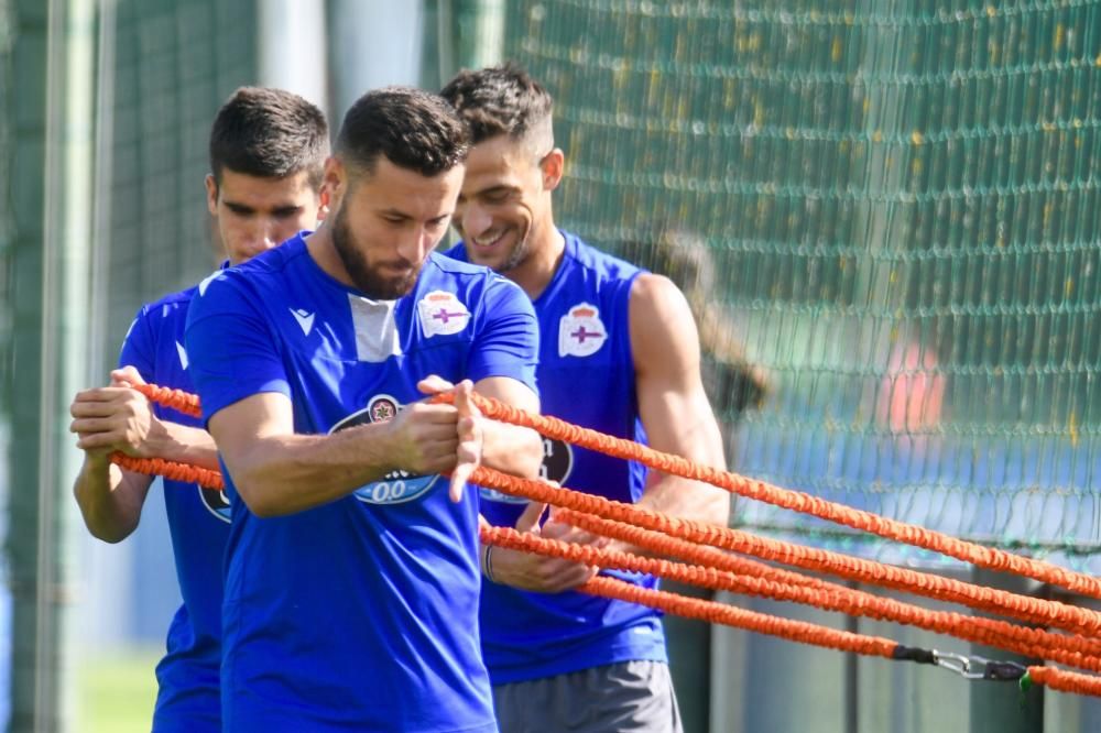 El cuerpo técnico encabezado por Juan Antonio Anquela diseñó para esta semana un plan de trabajo con seis entrenamientos, todos en la ciudad deportiva, antes del debut liguero del domingo.