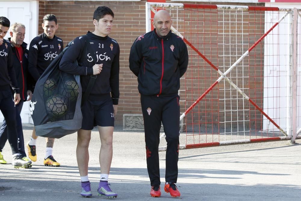 Entrenamiento del Sporting de Gijón