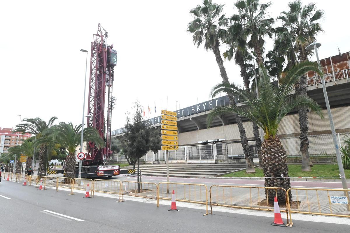 Obras de mejora del SkyFi Castalia, esta misma temporada.