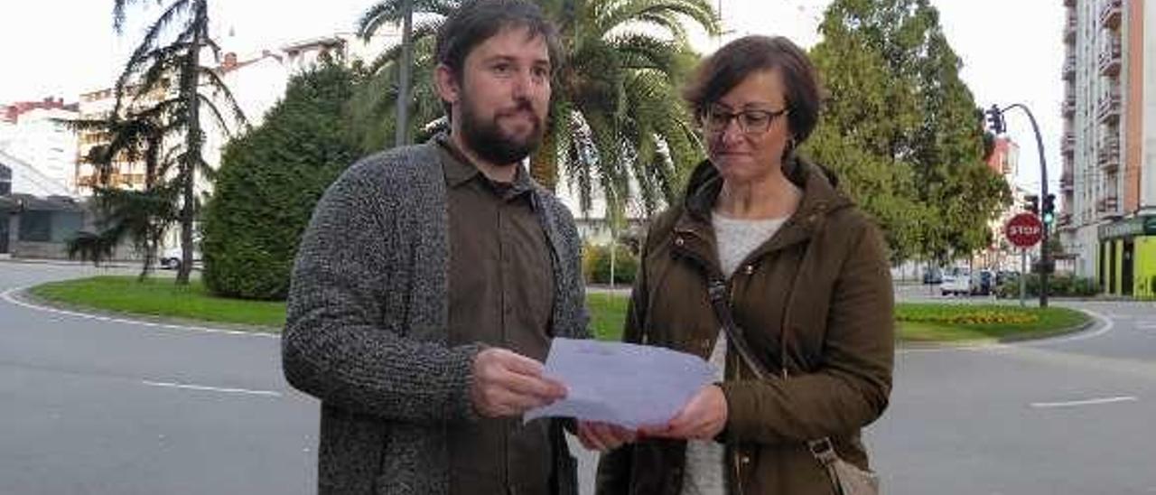 Javier Pintado y Ana Ballester, concejales de Somos, en una imagen de archivo.