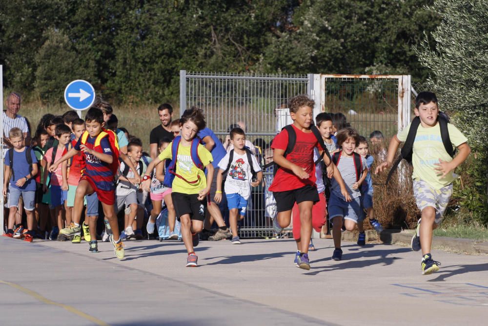 La tornada al cole a Girona.