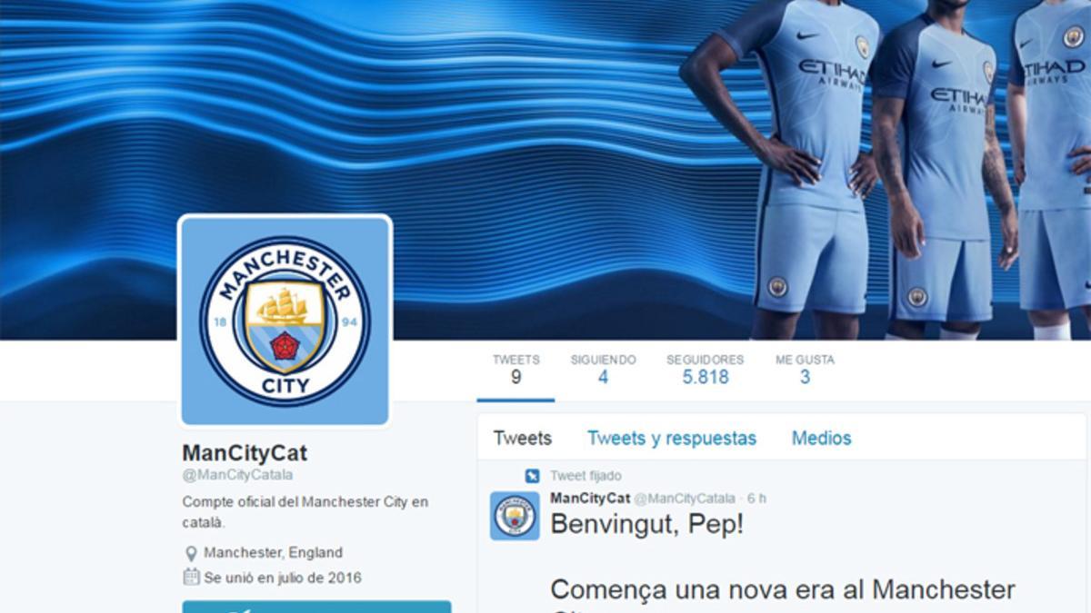 El Manchester City ya tiene Twitter en catalán