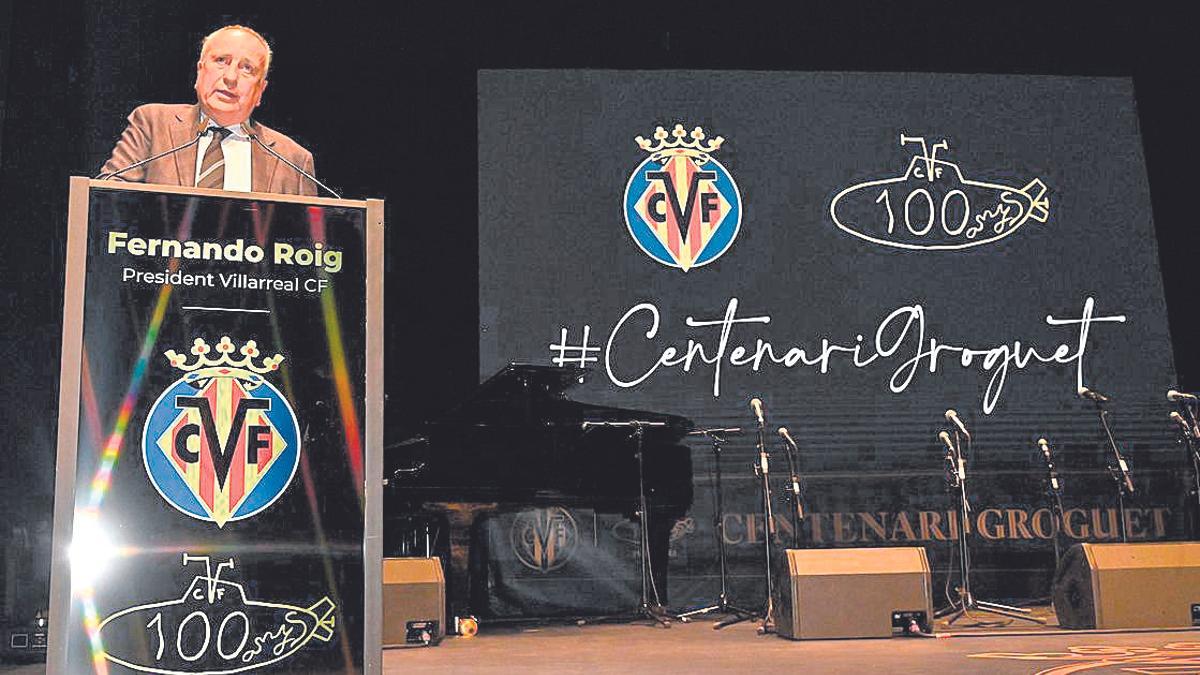 Presentación de los actos del Centenario del Villarreal CF