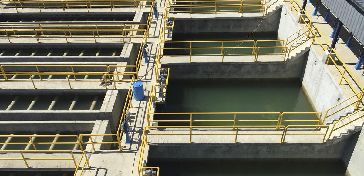 Acueducto de agua potable en República Dominicana, impermeabilizado con Krystaline.