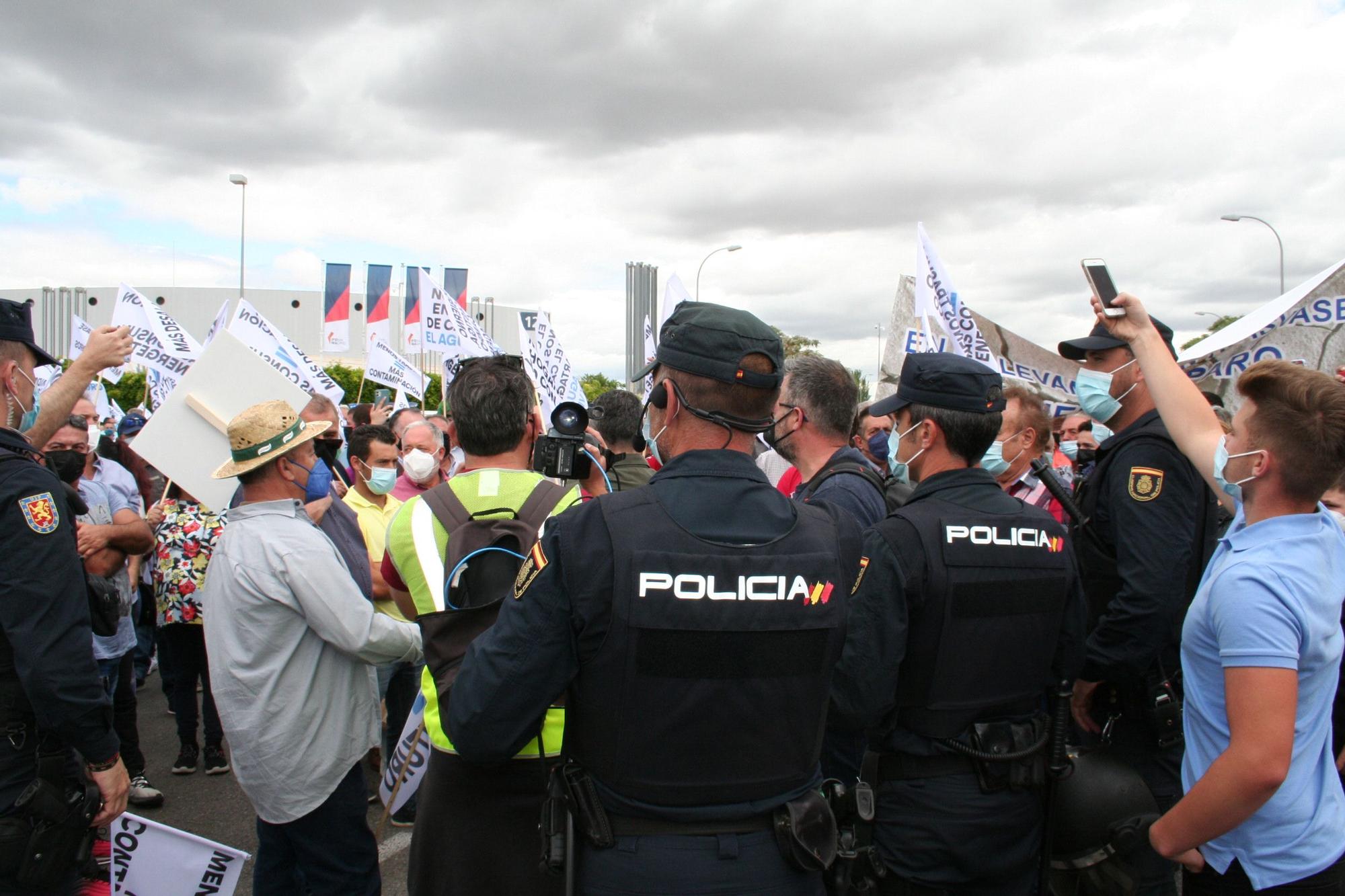 Manifestación de regantes en Madrid