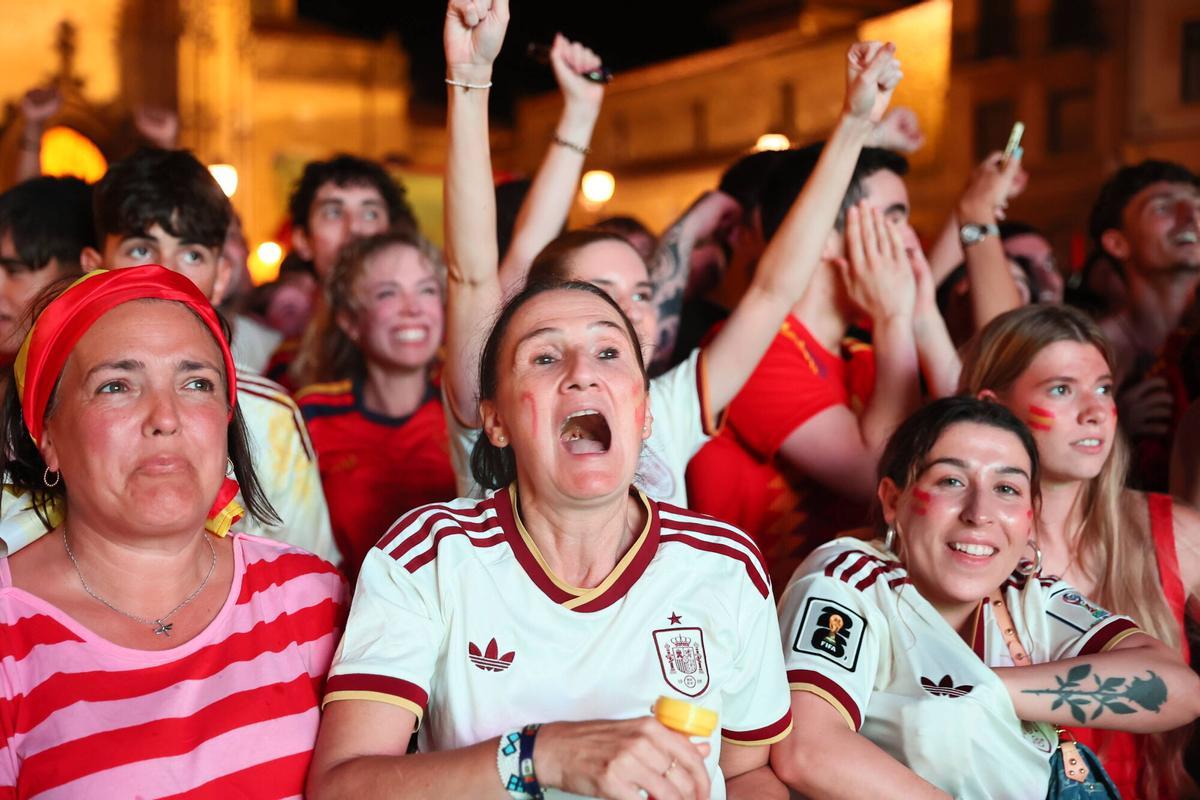 Así se vivió el triunfo de España en Oviedo