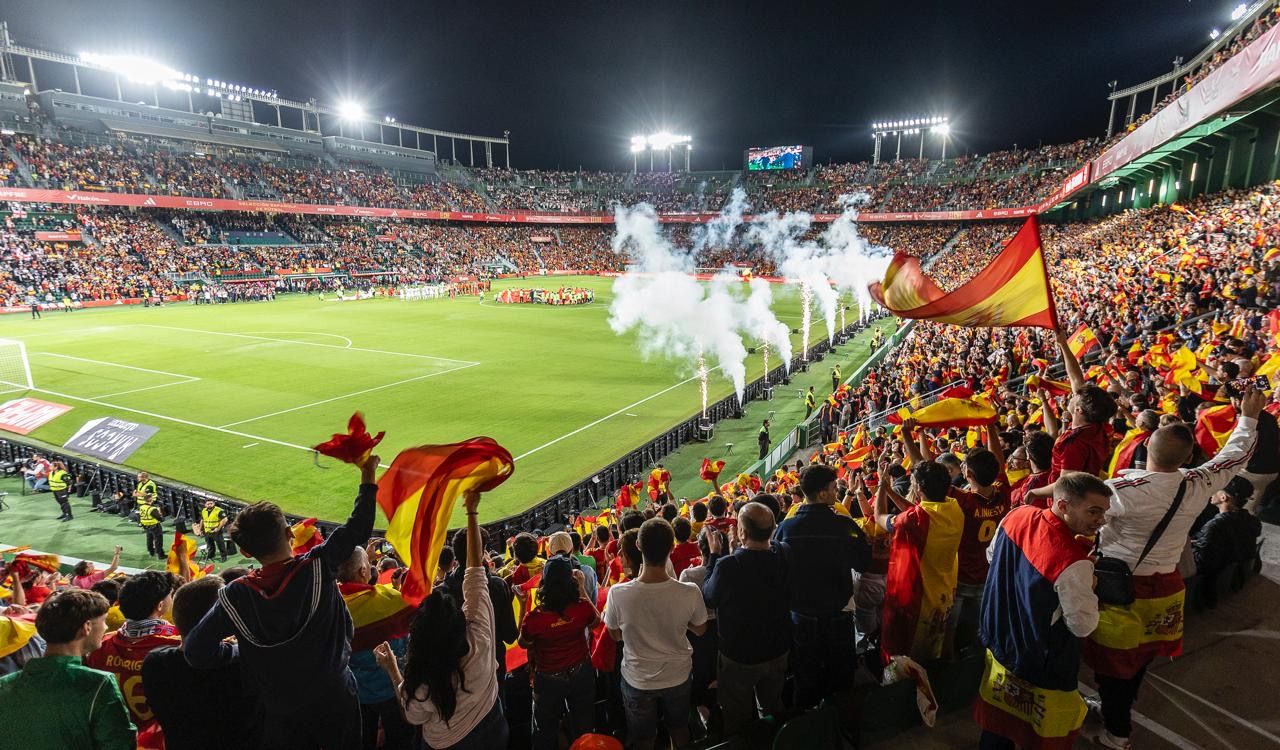 España - Georgia, en imágenes