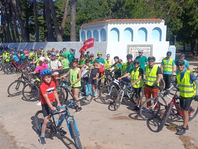 Así ha sido la ''Bicicletada' reivindicativa por Les Valls.