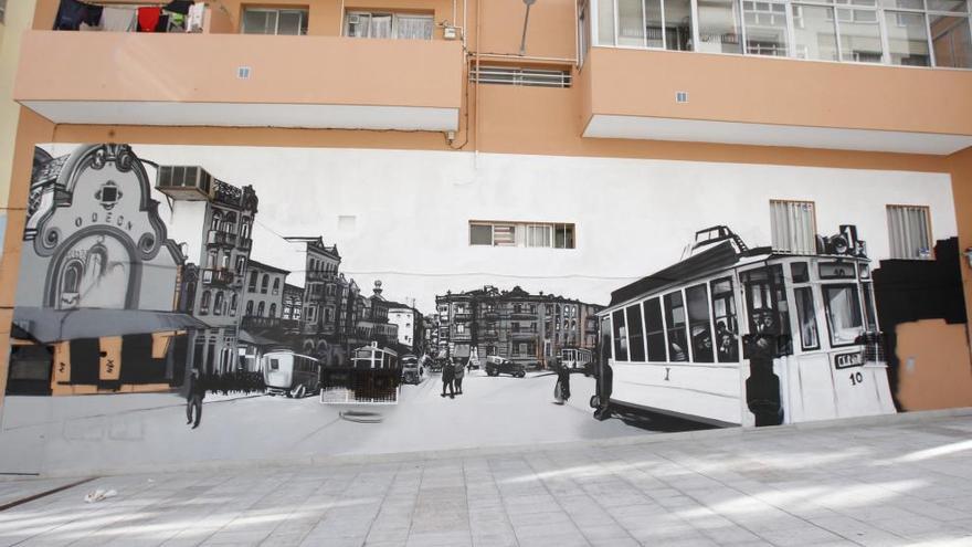 Vista del mural de Pow en Vigo // J. Lores