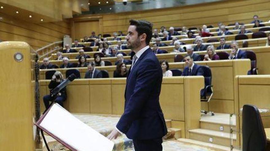 Antidio Fagúndez durante la toma de posesión del cargo.