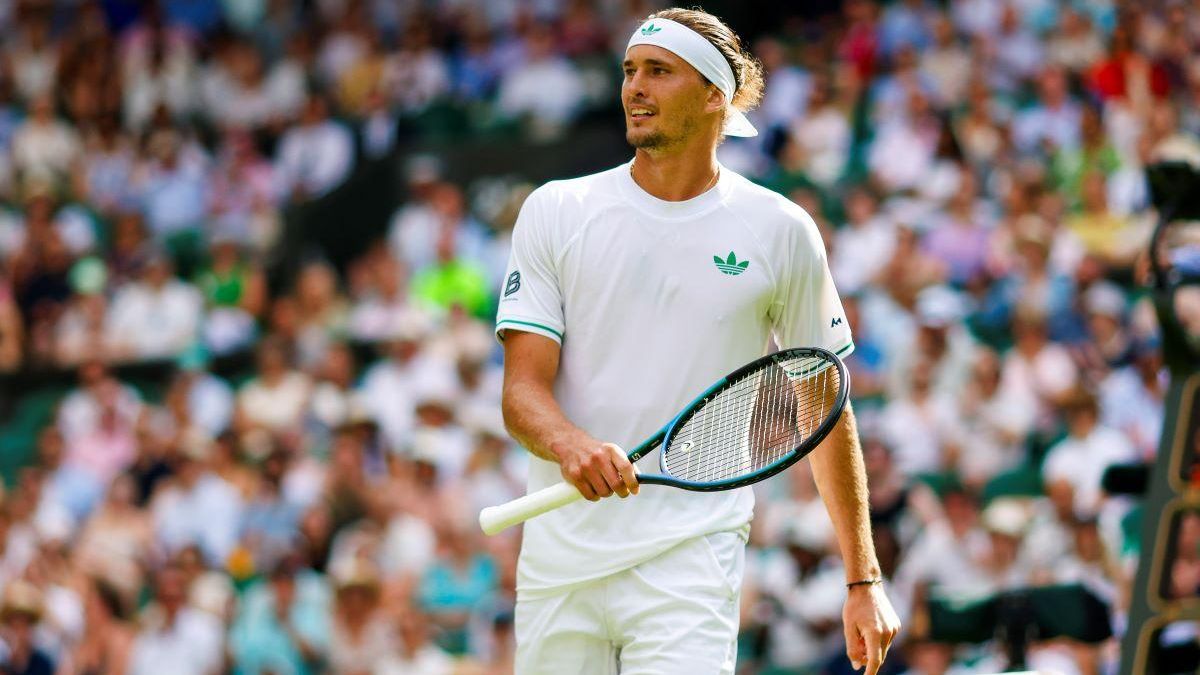 Alexander Zverev schied Anfang Juli in Wimbledon früh aus.