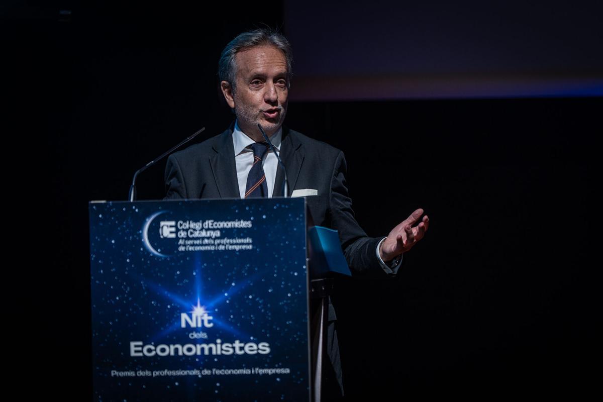 Acto de entrega de los premios del Col·legi d'Economistes de Catalunya, celebrado en Barcelona, a 6 de julio de 2026. AUTOR: MANU MITRU | EPC