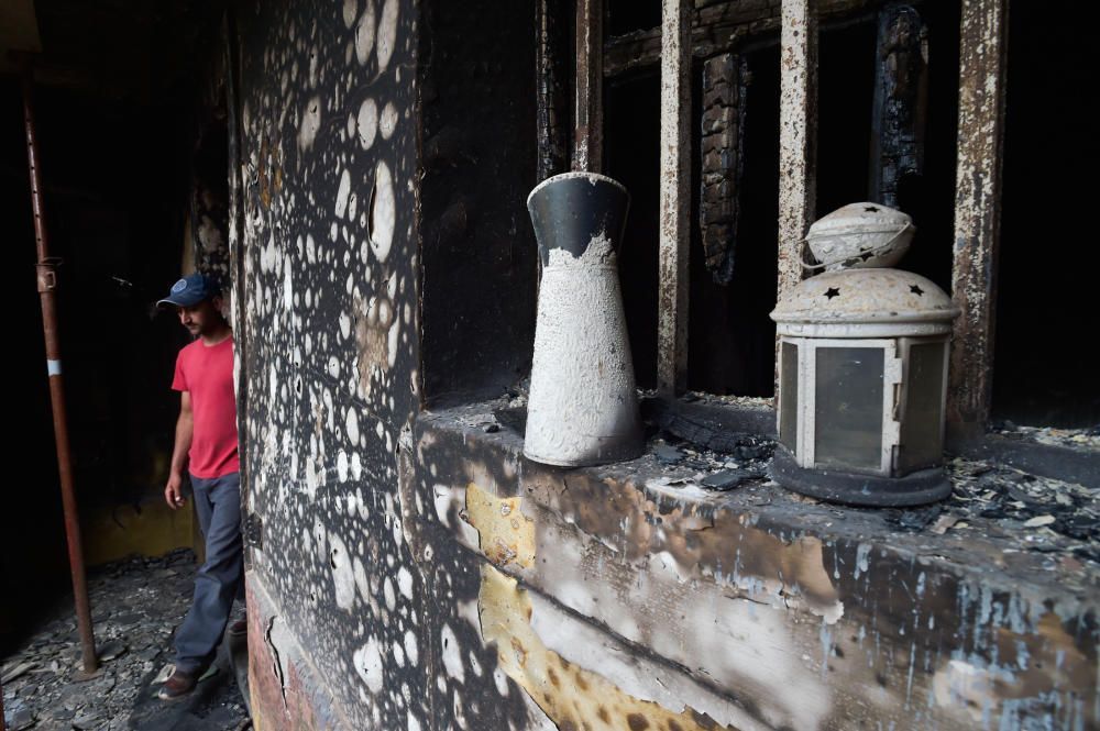 25-08-2019 GALDAR. Daños por el incendio en el quesería Cortijo de Galeote  | 25/08/2019 | Fotógrafo: Andrés Cruz