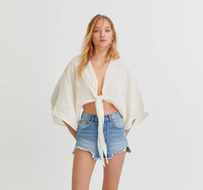 Kimono de estilo rústico de Pull&amp;Bear