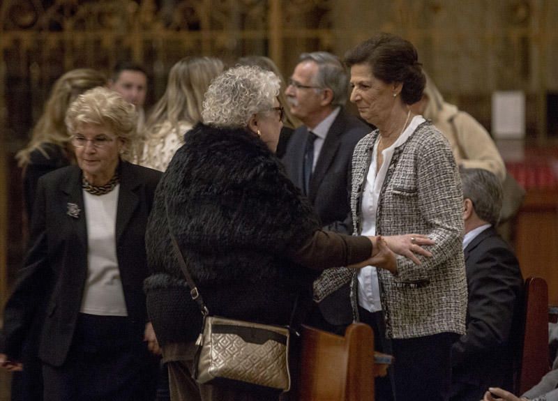 Misa celebrada en la Catedral de València en el primer aniversario de la muerte de la exalcaldesa