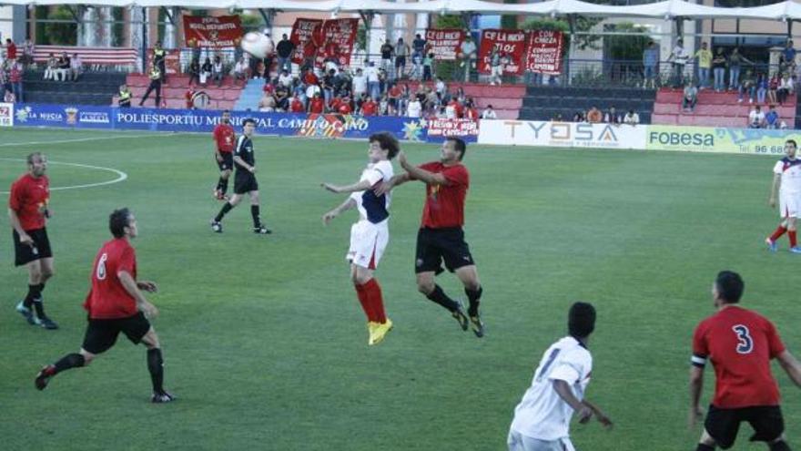 Un instante del partido disputado, ayer, en La Nucía.