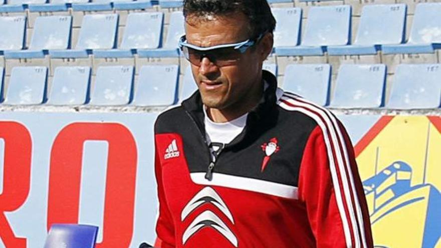 Luis Enrique en el estadio de Balaídos // J. SANTOMÉ