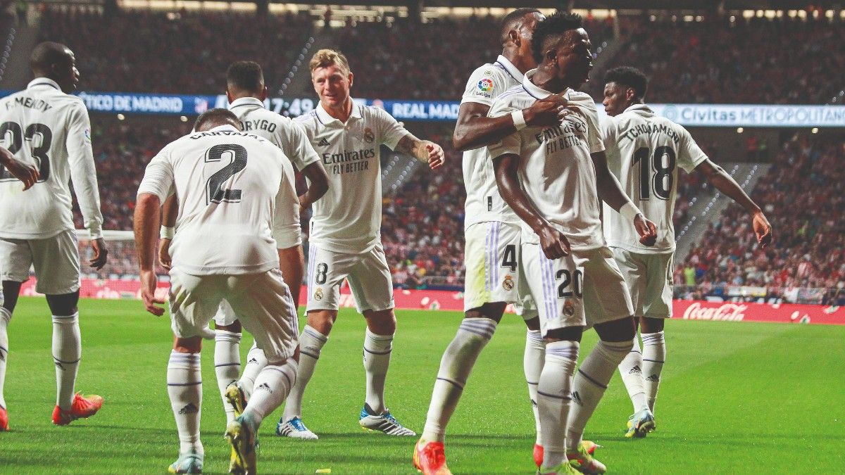 Vinicius, en el derbi ante el Atlético