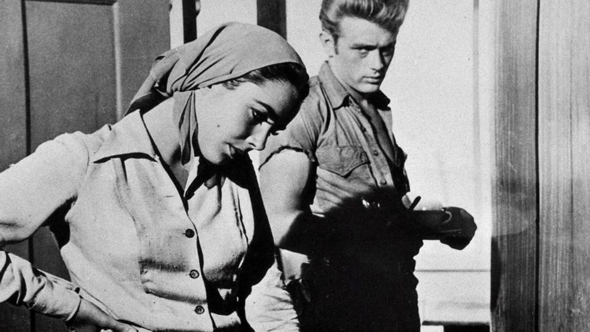 James Dean con Elizabeth Taylor en «Gigante»