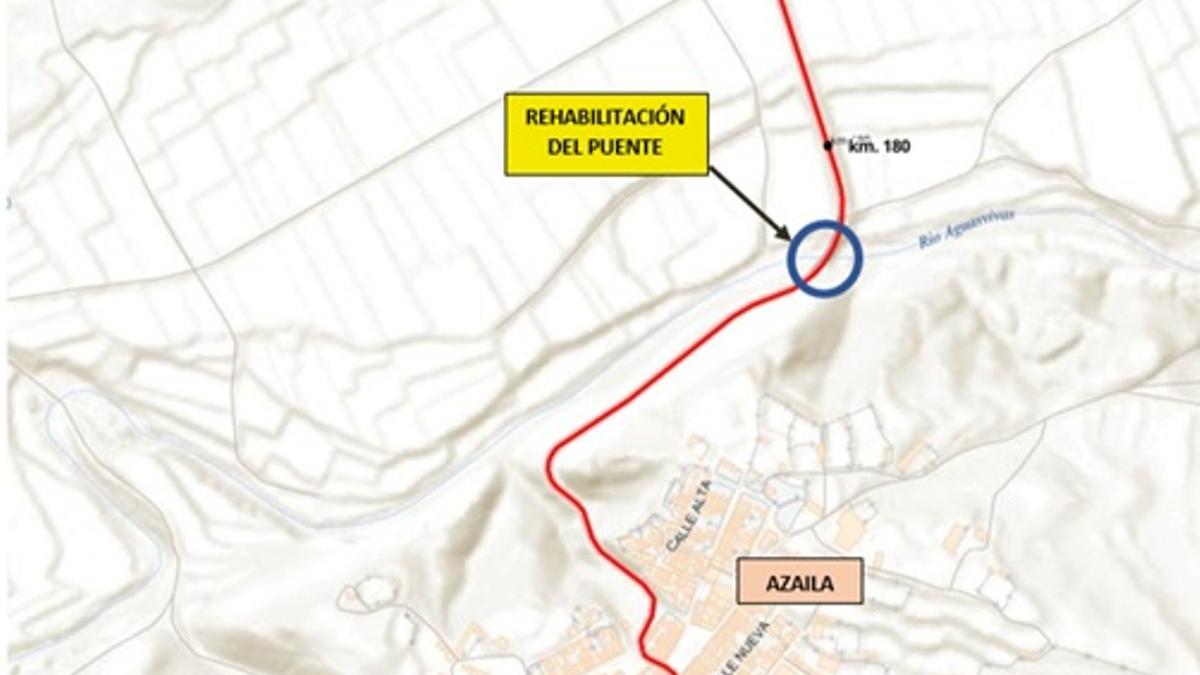 Mapa del recorrido de obras.