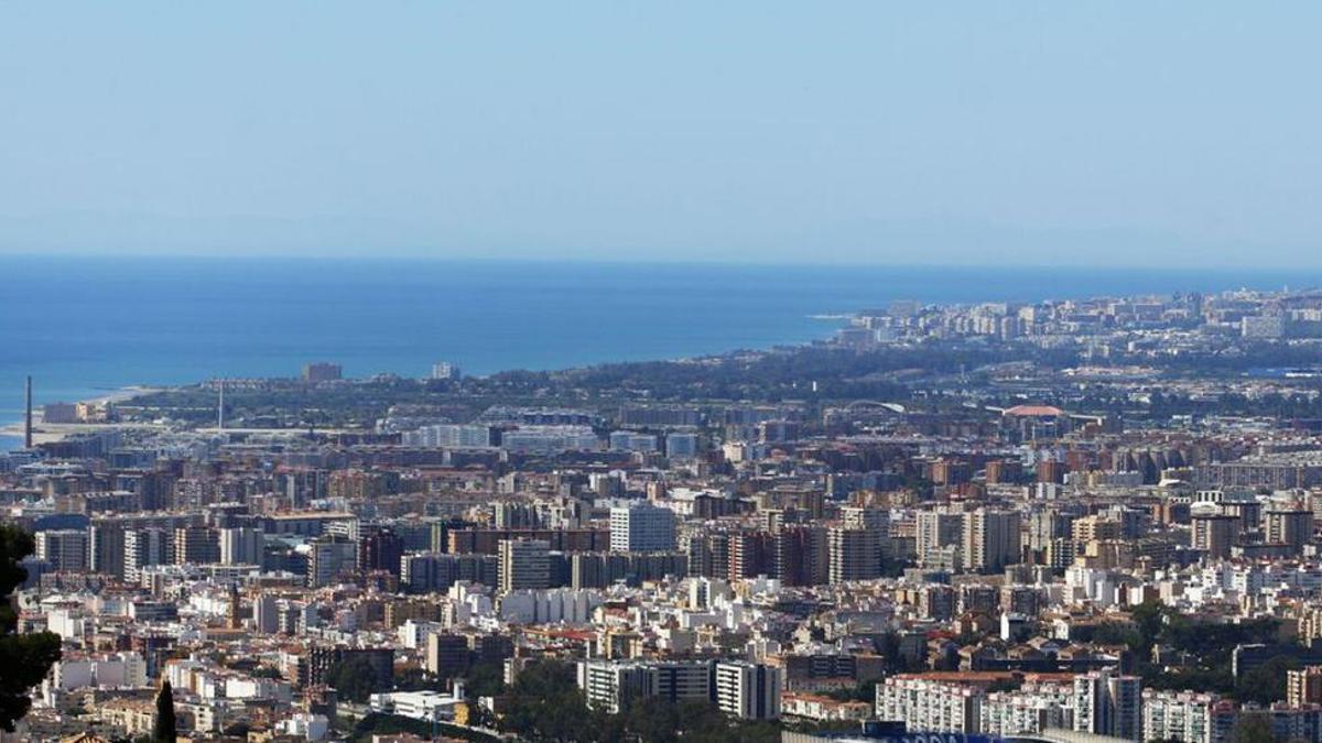 Una vista panorámica de Málaga.