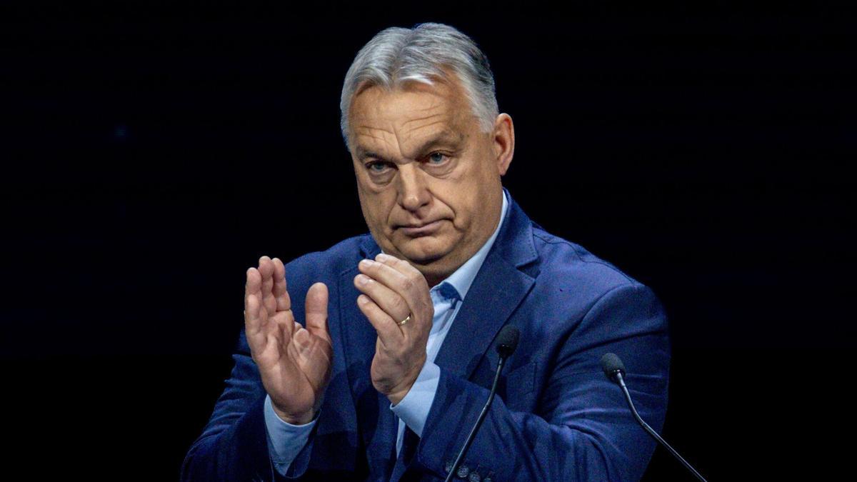 El primer ministro de Hungría, Viktor Orban, en febrero en la cumbre de ‘Patriots', organizada por Vox en Madrid