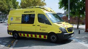 Una ambulancia del Servicio de Emergencias. 