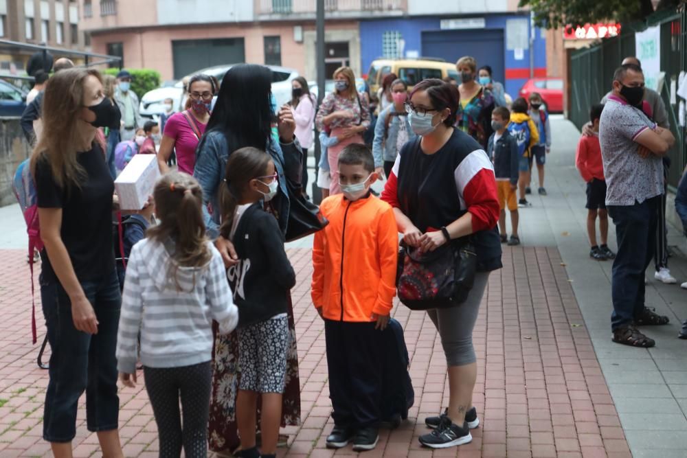 Gijón: vuelta a clase de mascarilla y sin lloros