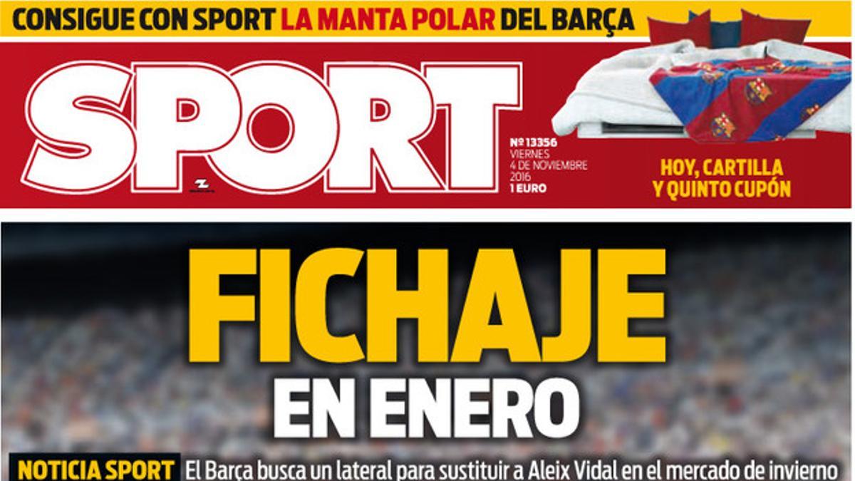 La portada de SPORT de hoy