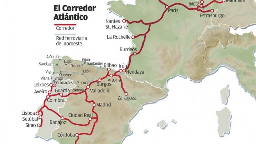 Galicia, Castilla y León y Asturias activan el frente para acceder al Corredor Atlántico