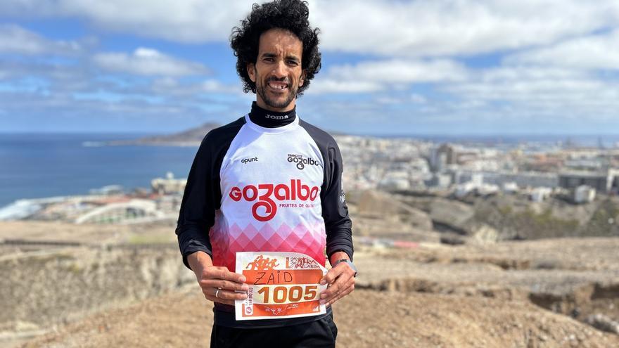 Gofio y plátanos: la gasolina canaria de Zaid Ait Malek para el ramadán en la LPA Trail