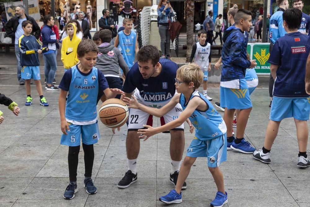 El CB Zamora sale a la calle por su "Día Azul"