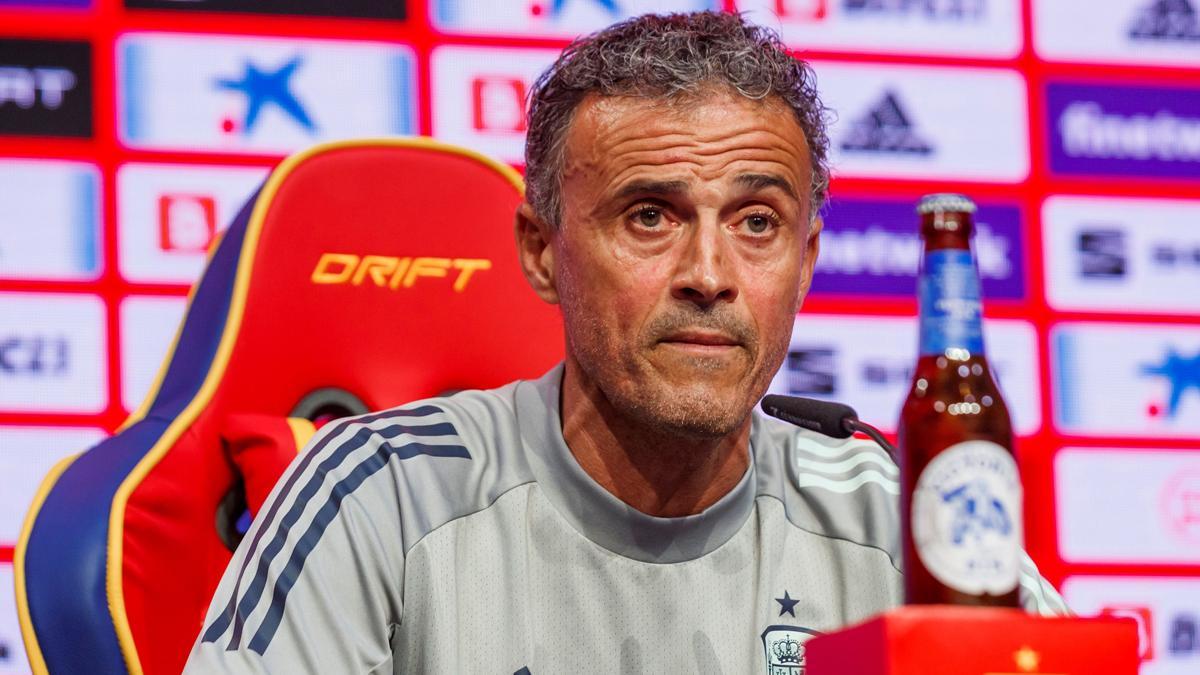 Luis Enrique, seleccionador español, en rueda de prensa