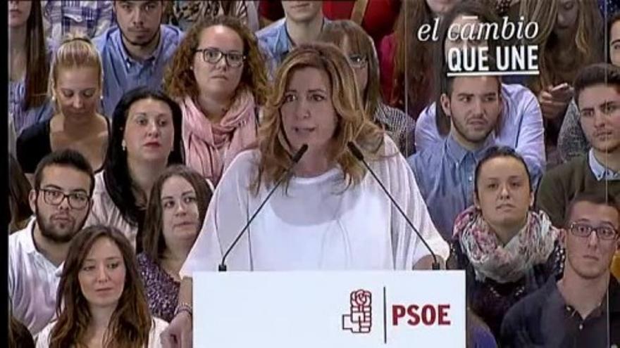 Susana Díaz: "Ahora muchos quieren ser socialistas"
