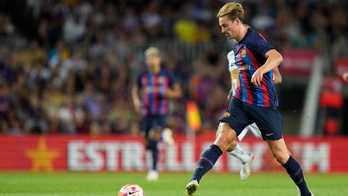 De Jong, en una acción durante el Gamper