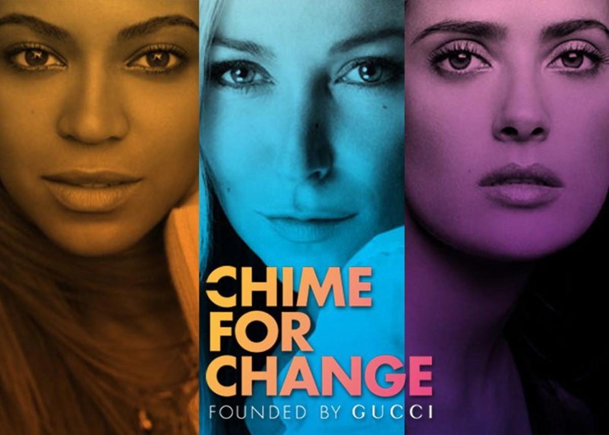 Gucci, Chime for Change, niñas, mujeres, plataforma, campaña, Salma Hayek