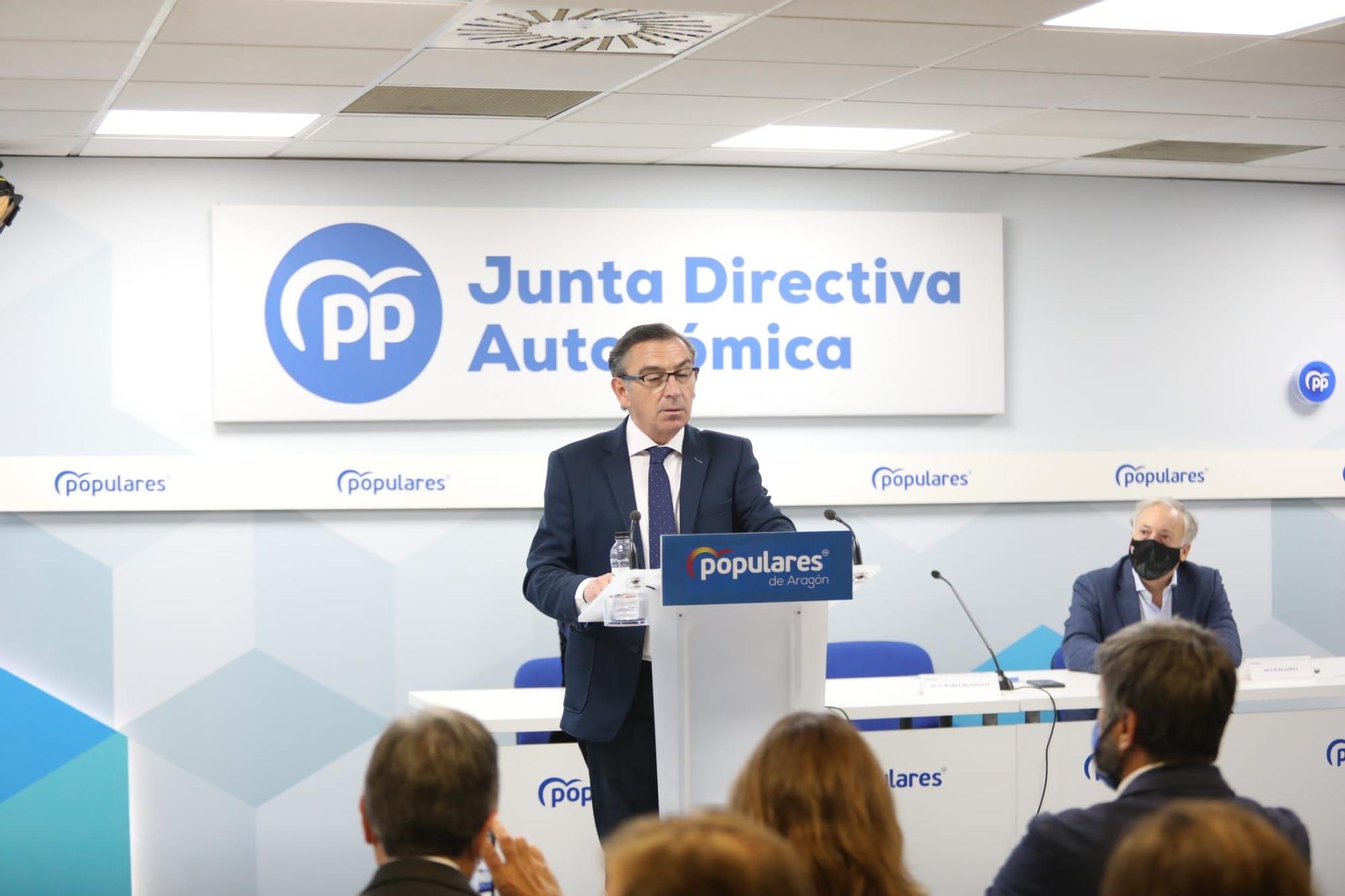 FOTOGALERÍA | Azcón anuncia su candidatura a la presidencia del PP en Aragón