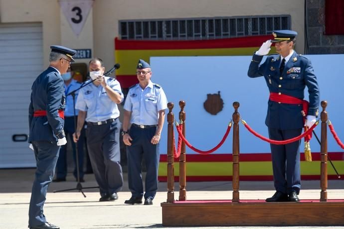 22-06-20   GENTE Y CULTURA. BASE AEREA DE GANDO. INGENIO TELDE.  Toma de  posesión Juan Pablo Sánchez de Lara como nuevo jefe del Mando Aéreo de Canarias Fotos: Juan Castro.  | 22/06/2020 | Fotógrafo: Juan Carlos Castro