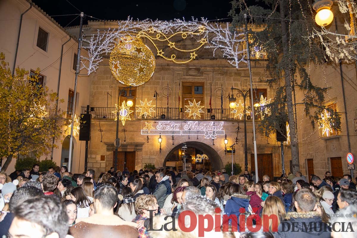 Encendido de luces de Navidad en Caravaca