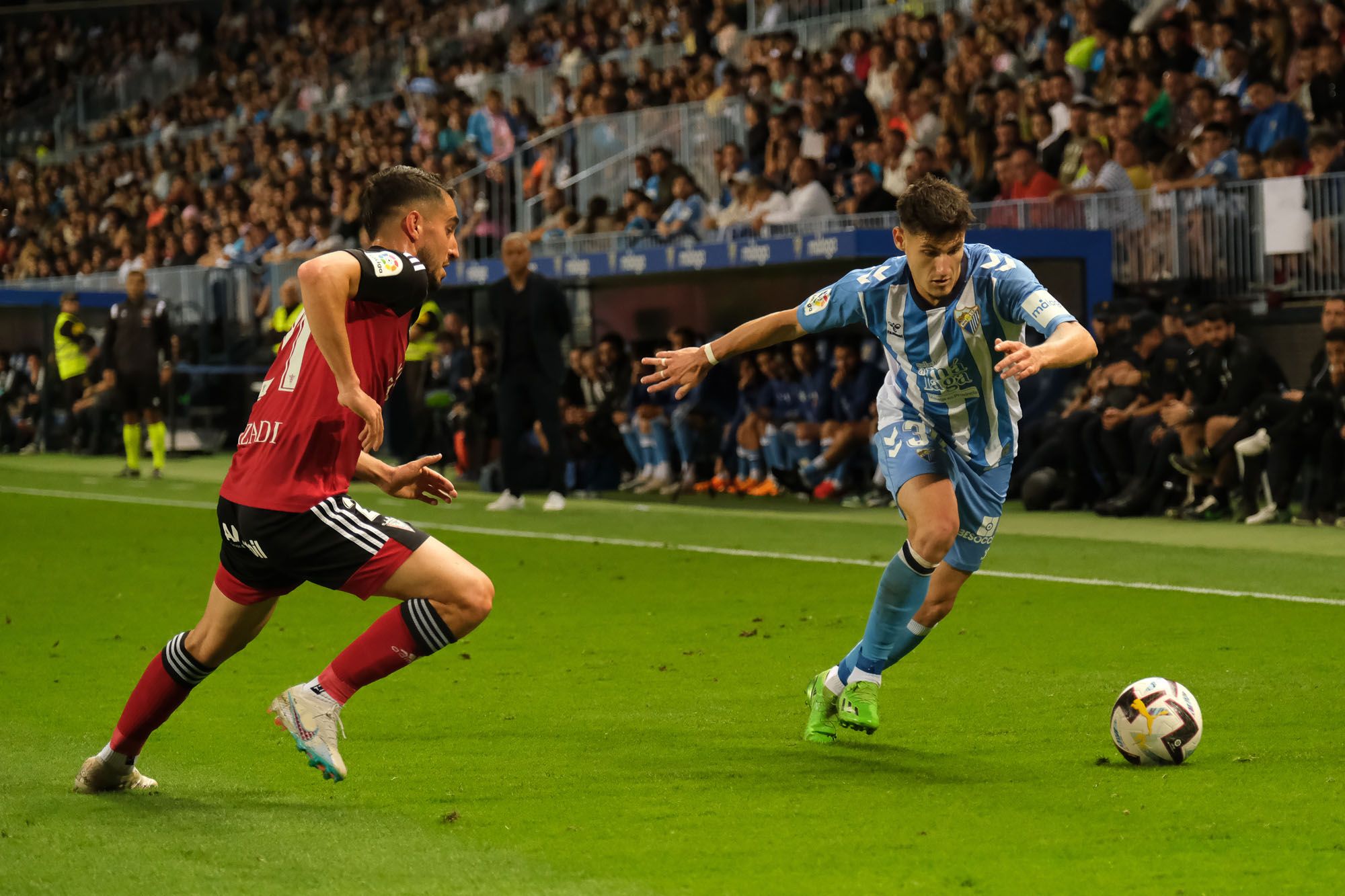 El Málaga CF - CD Mirandés, en imágenes